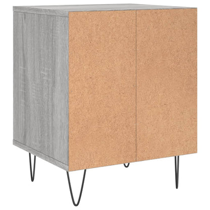 Mesita De Noche Madera De Ingeniería Gris Sonoma 40x35x50 Cm_4