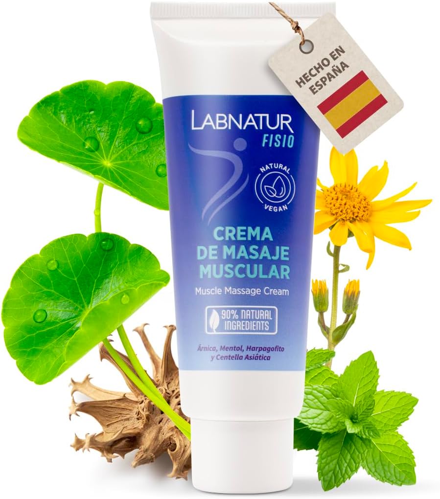 Labnatur Fisio Crema de Masaje Muscular 125 ml | Preparación y Recuperación de Músculos y Ligamentos | NATURAL_0