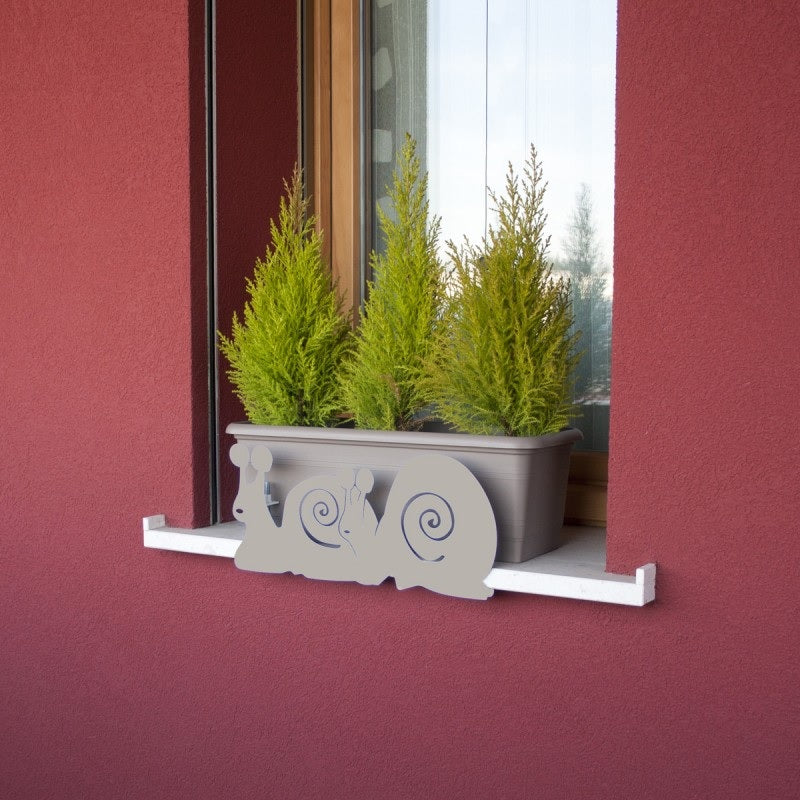 Soporte Jardinera Vasosicuro Caracoles Gris._0