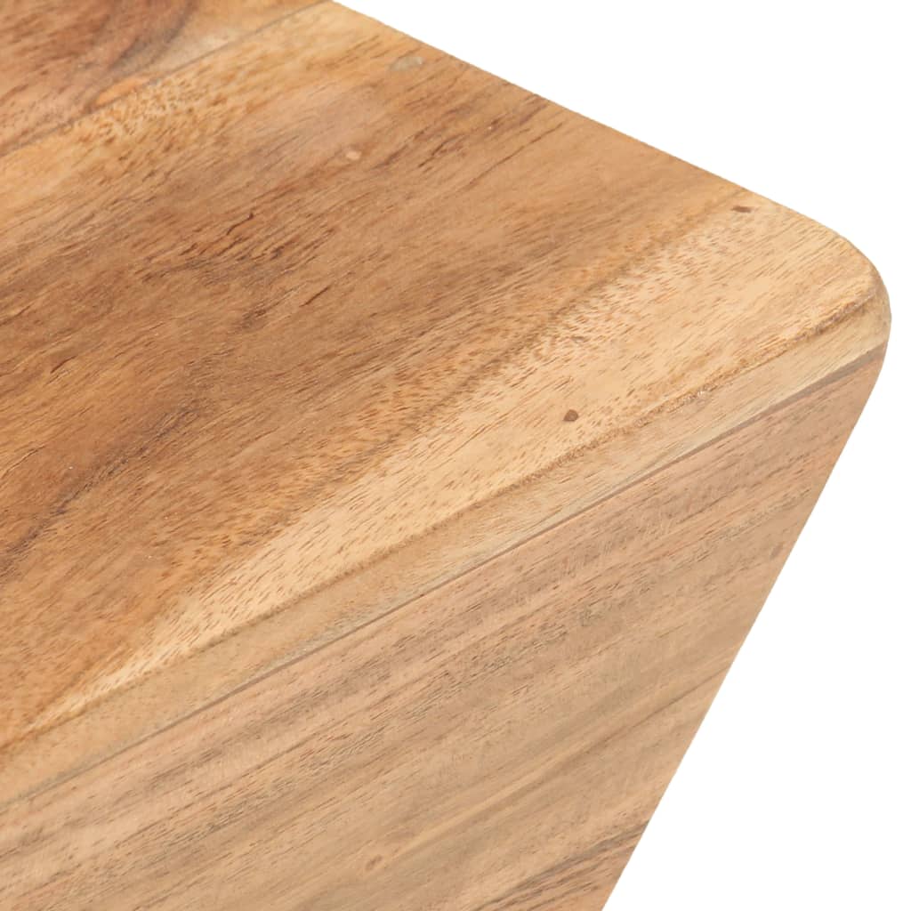 Mesa De Centro Forma De V Madera Maciza De Acacia 66x66x30 Cm_1