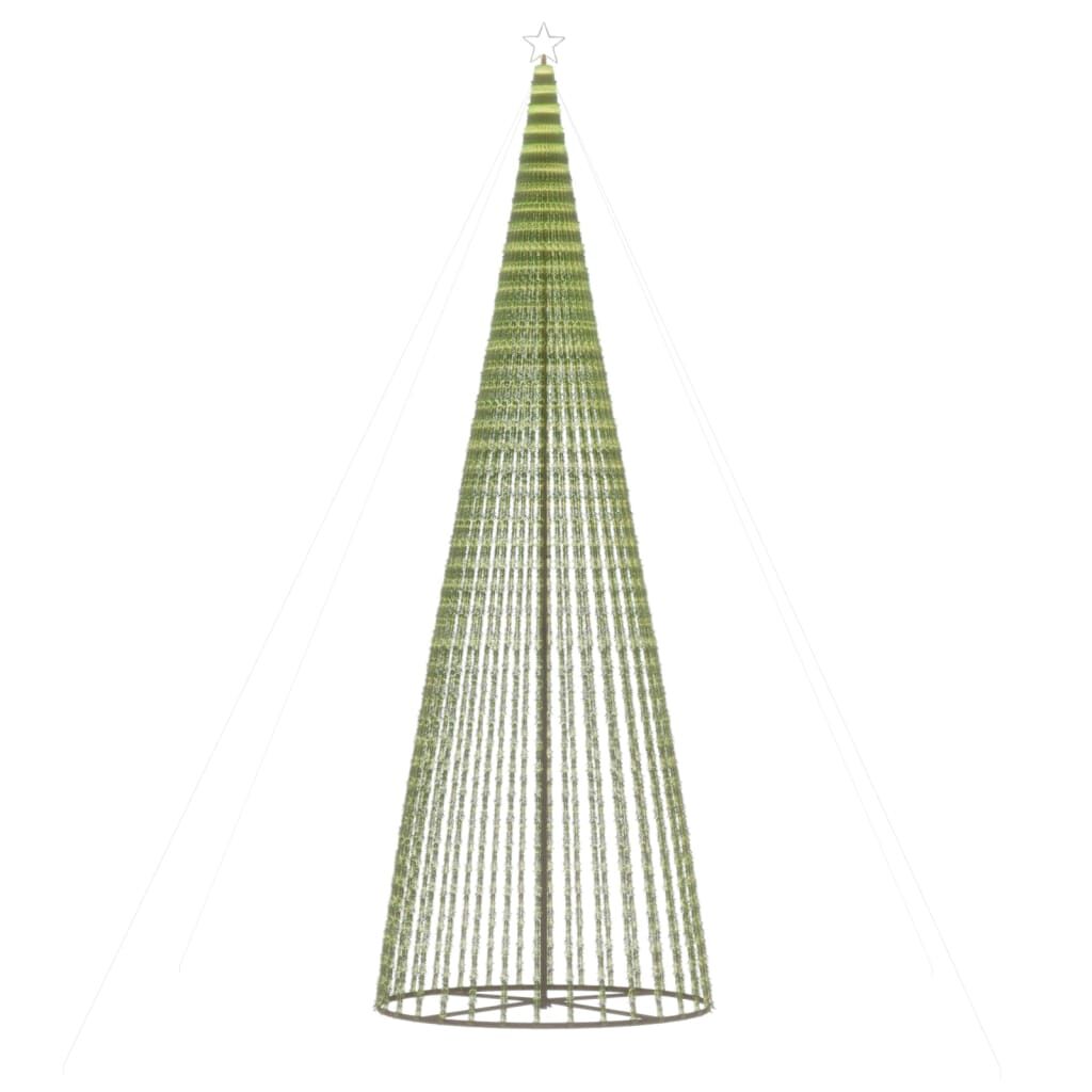 Vidaxl Árbol De Navidad Led 1544 Leds Blanco Cálido 500 Cm_3