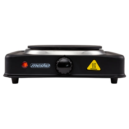 Hornillo Eléctrico, Zona Cocinado 15,4 Cm, Termostato Regulación Continua, Compacto, Ideal Camping Mesko Ms 6508 Negro_5