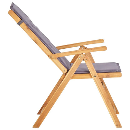 Vidaxl Sillas De Jardín Reclinables 2 Uds Madera Acacia Maciza Marrón_4