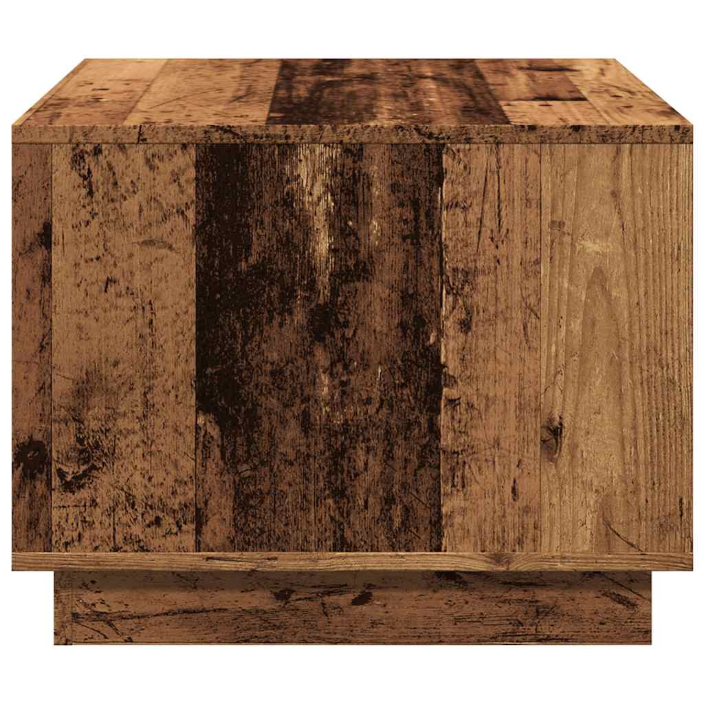 Mesa De Centro Madera Ingeniería Madera Envejecida 55x55x42 Cm_3