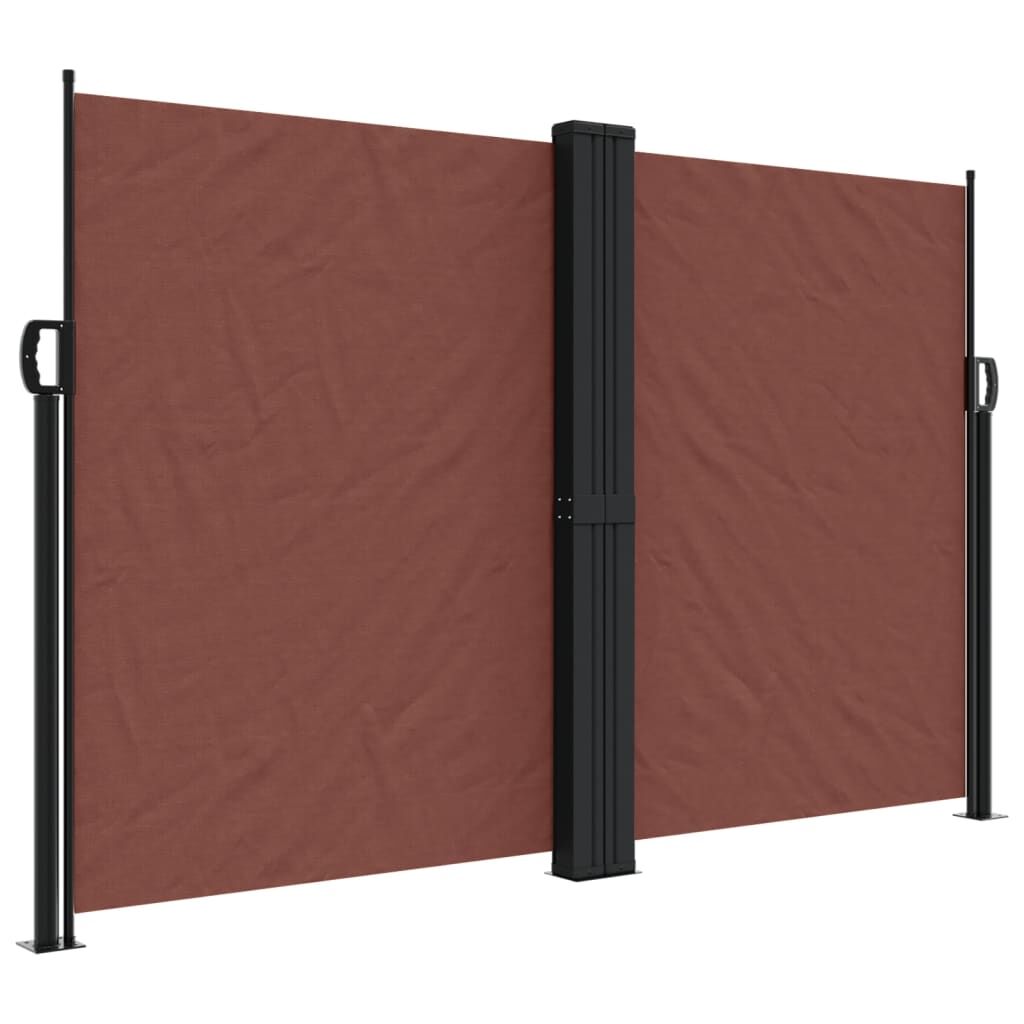 Vidaxl Toldo Lateral Retráctil Marrón 160x1200 Cm_0