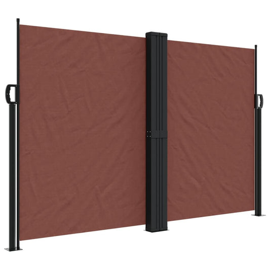 Vidaxl Toldo Lateral Retráctil Marrón 160x1200 Cm_0