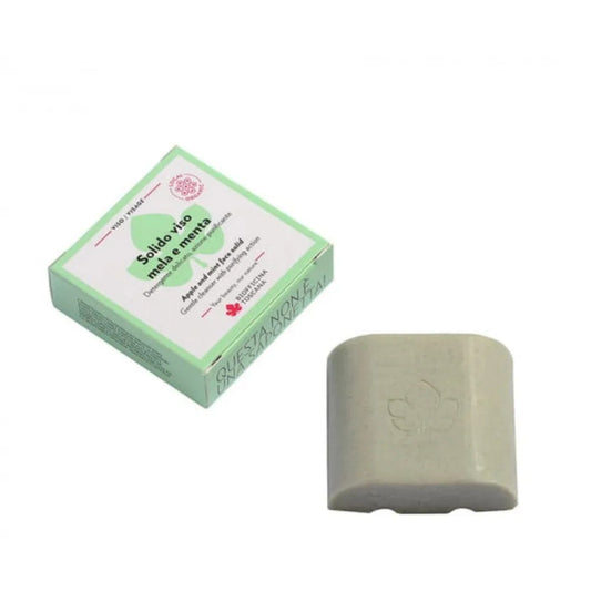 Limpiador Facial Sólido Manzana Y Menta Biofficina Toscana 50g_0