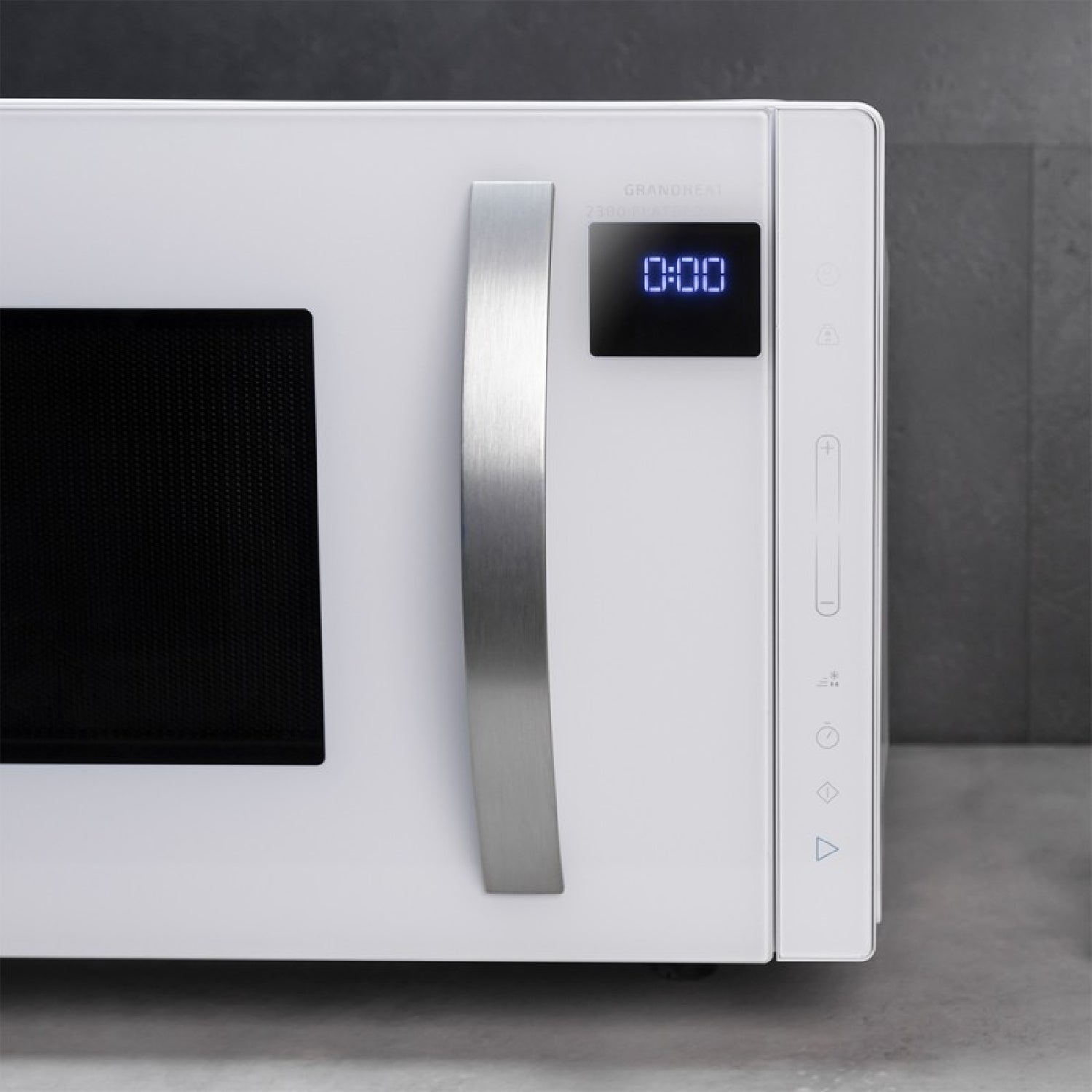 Microondas Sin Plato Grandheat 2300 Flatbed Touch White. Capacidad 23 Litros, Potencia 800 W, 8 Funciones Preconfiguradas, Temporizador Hasta 95 Min_3