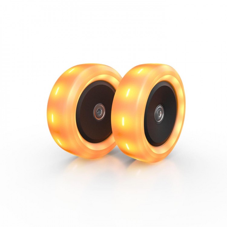 Rueda Con Luz De Led Para Patinete Berg Nexo Naranja._0