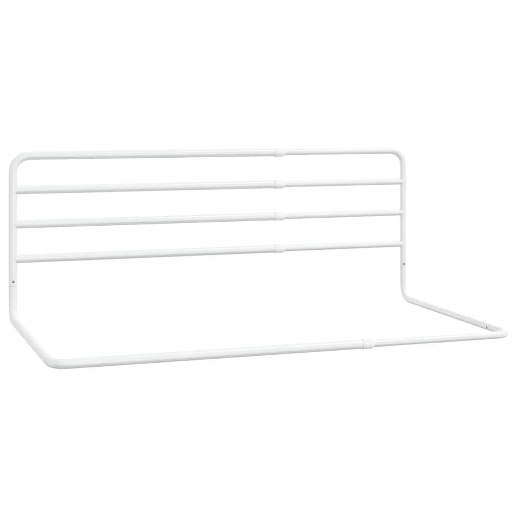 Vidaxl Barandilla De Seguridad Cama Niño Blanco Hierro (76-137)x55 Cm_0