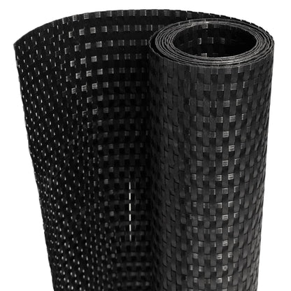 Toldo Para Balcón Ratán Sintético Negro 400x100 Cm / Vetonek_1