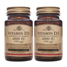 Pack 2x  Vitamina D3 (Colecalciferol) 4000 UI (100 μg) 60 cápsulas vegetales Solgar