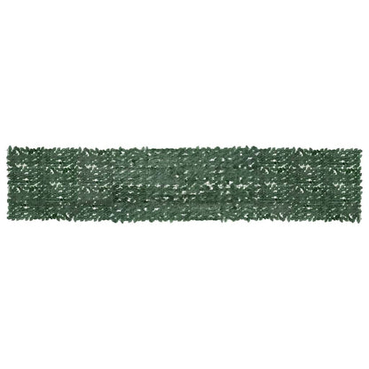 Vidaxl Toldo Para Balcón Con Hojas Verde Oscuro 500x100 Cm_0