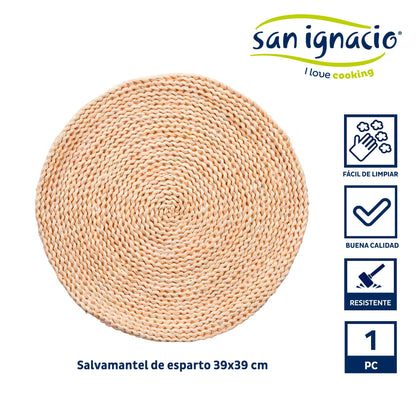 Salvamantel Esparto Redondo 40cm Colección Kinvara_1