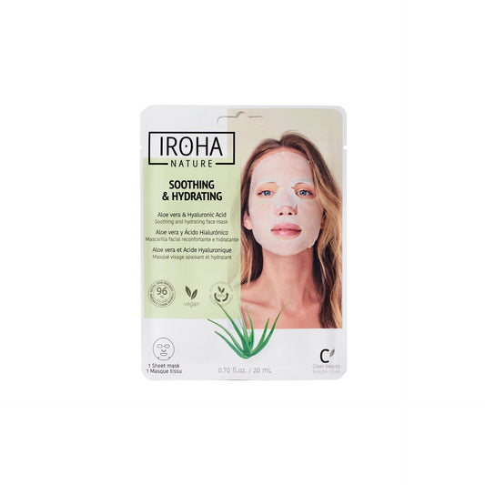 Mascarilla Facial Tisú Reconfortante e Hidratante con Aloe Vera Iroha Nature 20ml