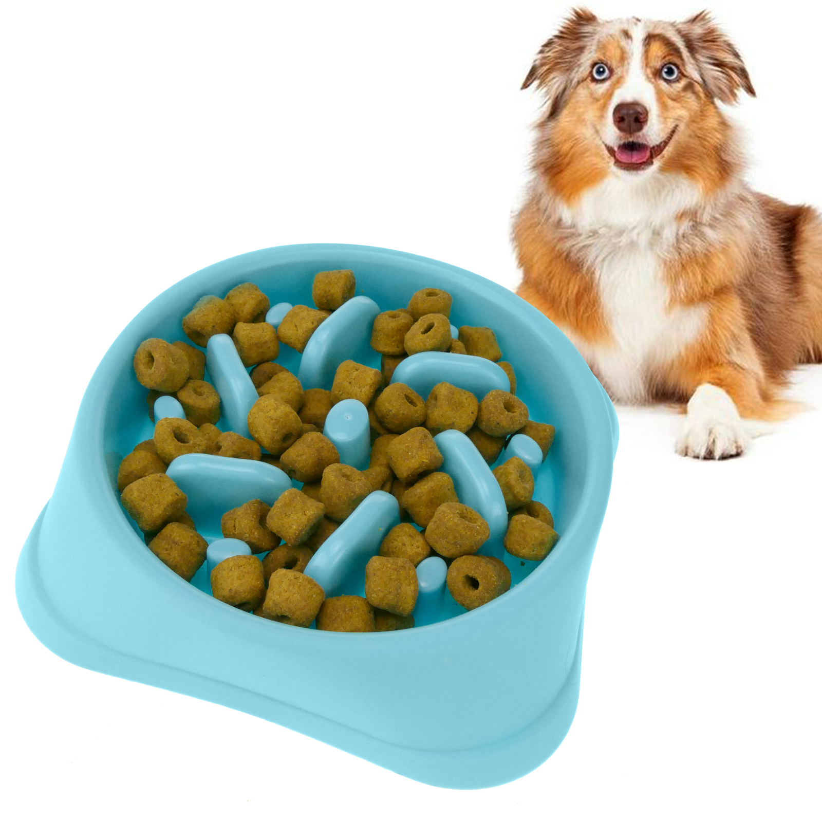 Comedero De Perro Para Alimentación Lenta. Cuenco De Mascotas A Dieta_2