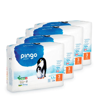 Pack ahorro Pañales T3 (4-9kg) Pingo 176 Uds