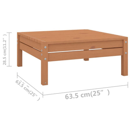 Juego Muebles De Jardín 5 Pzas Madera Maciza Pino Marrón Miel / Vetonek_1