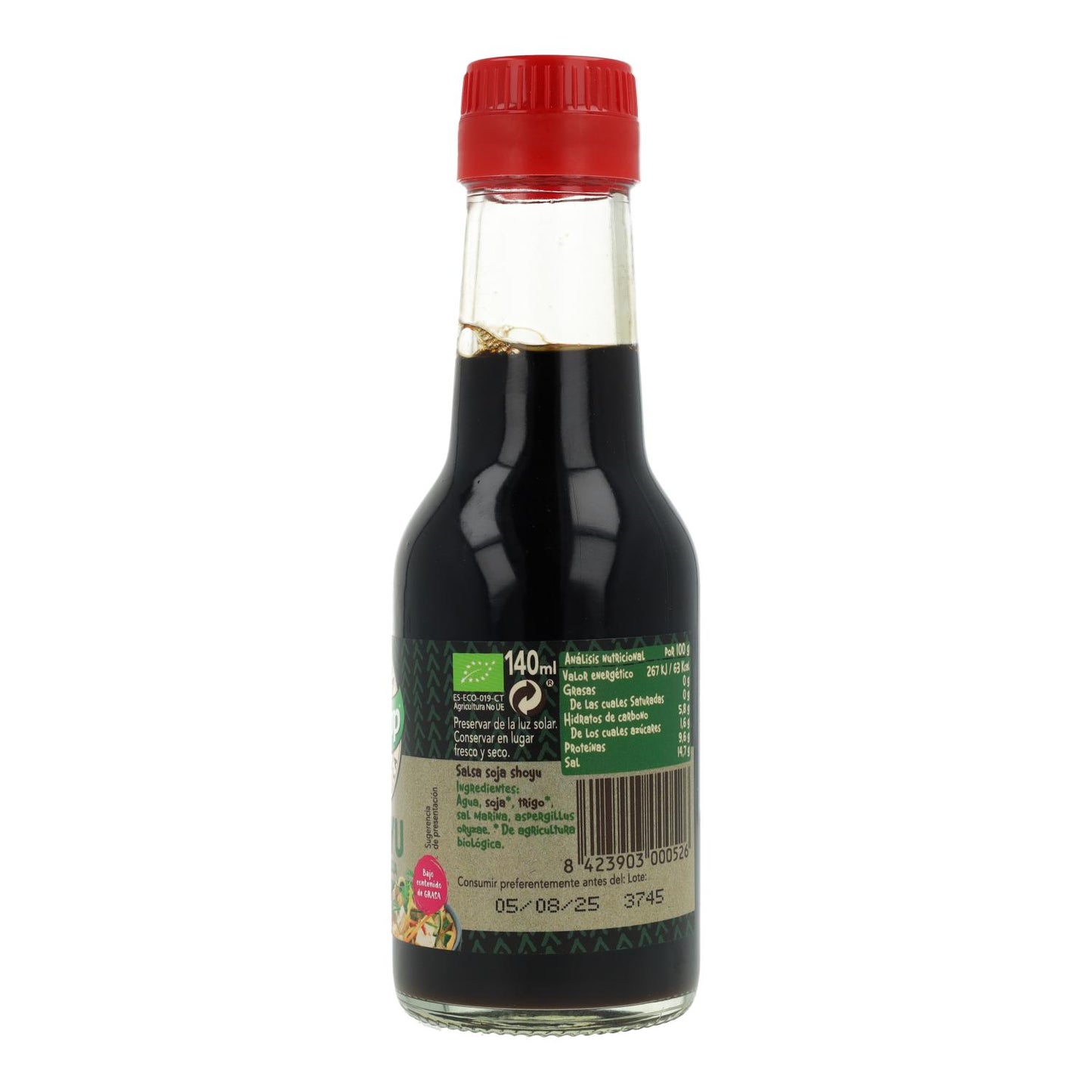 Salsa de Soja suave Bio Shoyu Biocop 500 ml