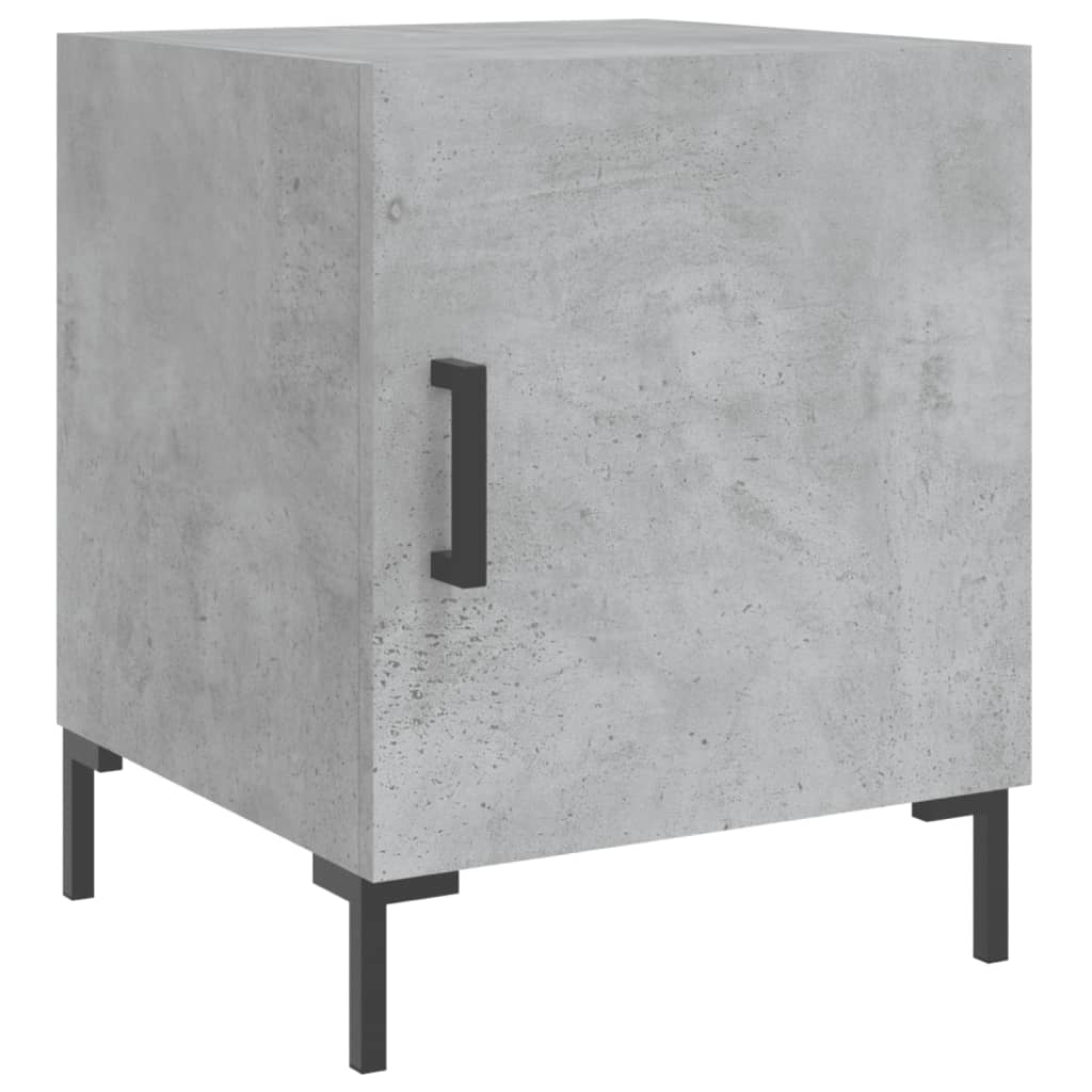 Mesitas Noche 2 Uds Madera Ingeniería Gris Hormigón 40x40x50 Cm_1