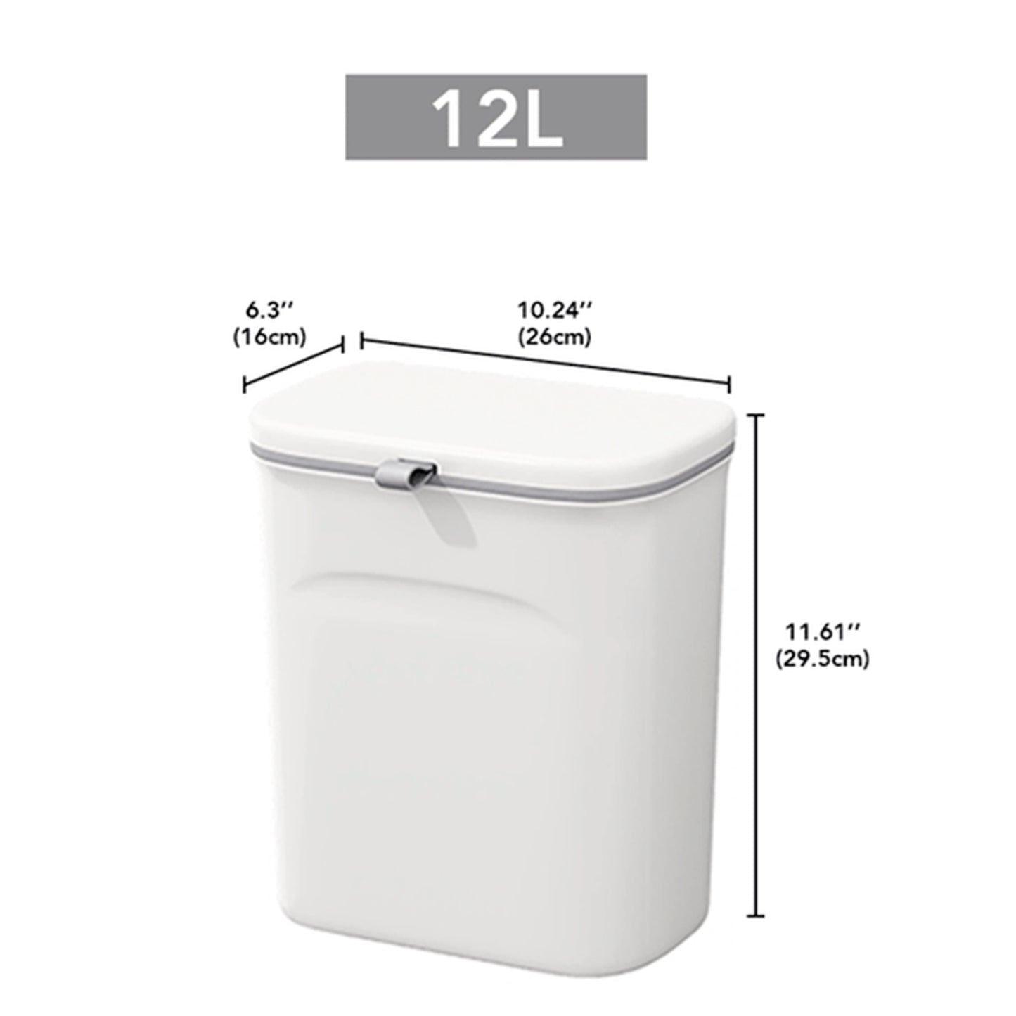 Cubo De Basura Multifuncional Para Puerta O Pared 12l_1