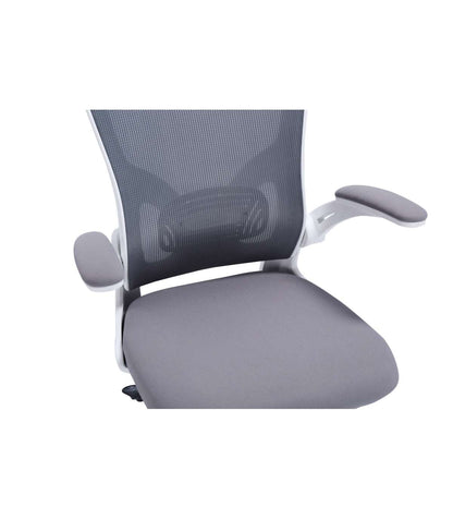 Silla Giratoria Regulable Lexi Tapizada En Tejido Red Transpirable Gris, 66x64x98-108cm (a_4