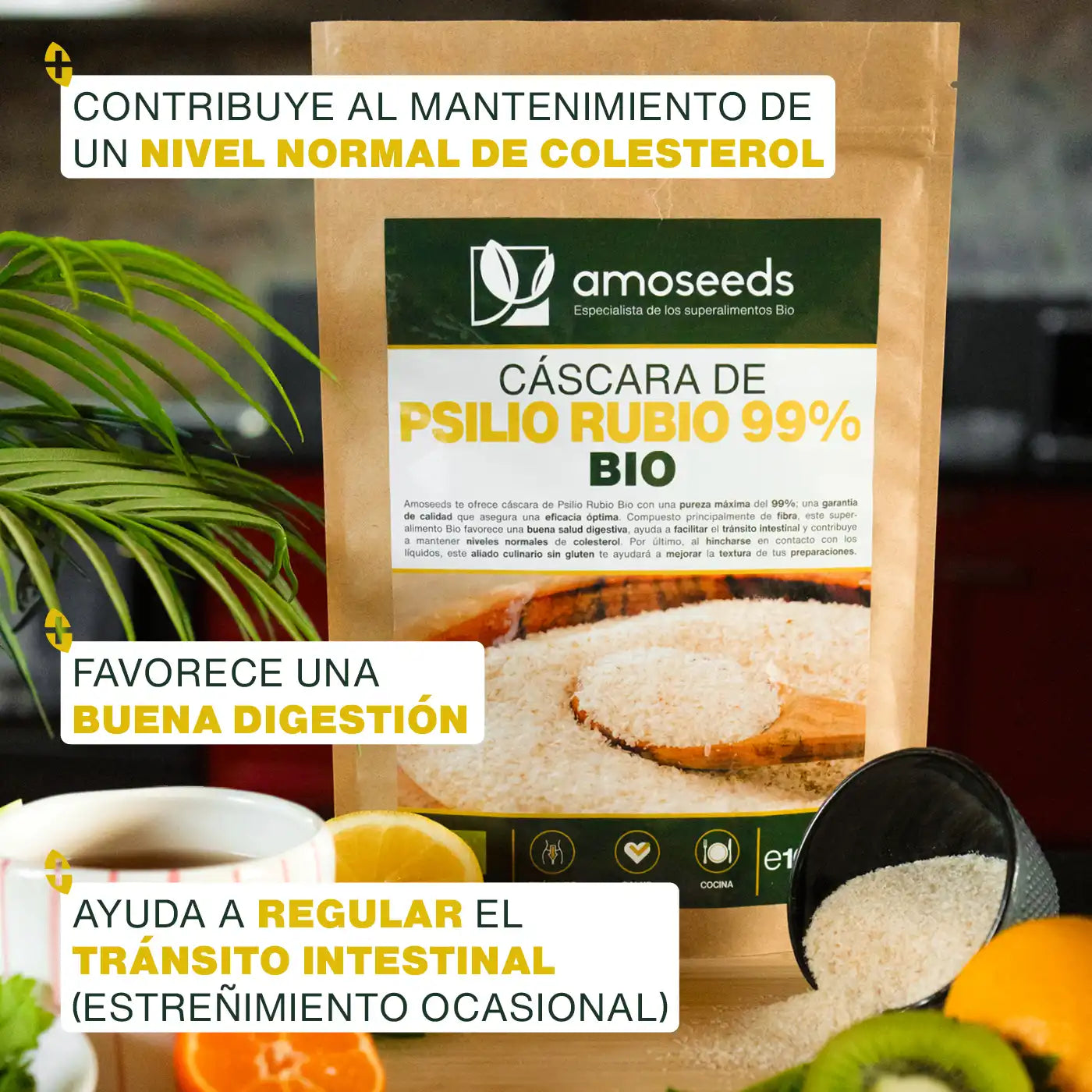 Cáscaras De Psilio Rubio Bio Pureza 99% 1kg_2