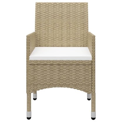 Vidaxl Juego De Comedor De Jardín De 5 Piezas Beige_3
