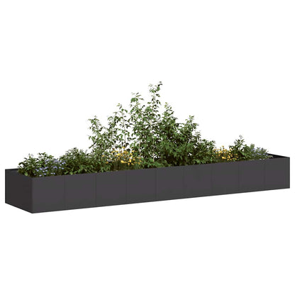 Jardinera Acero Negro 360x80x40 Cm_1