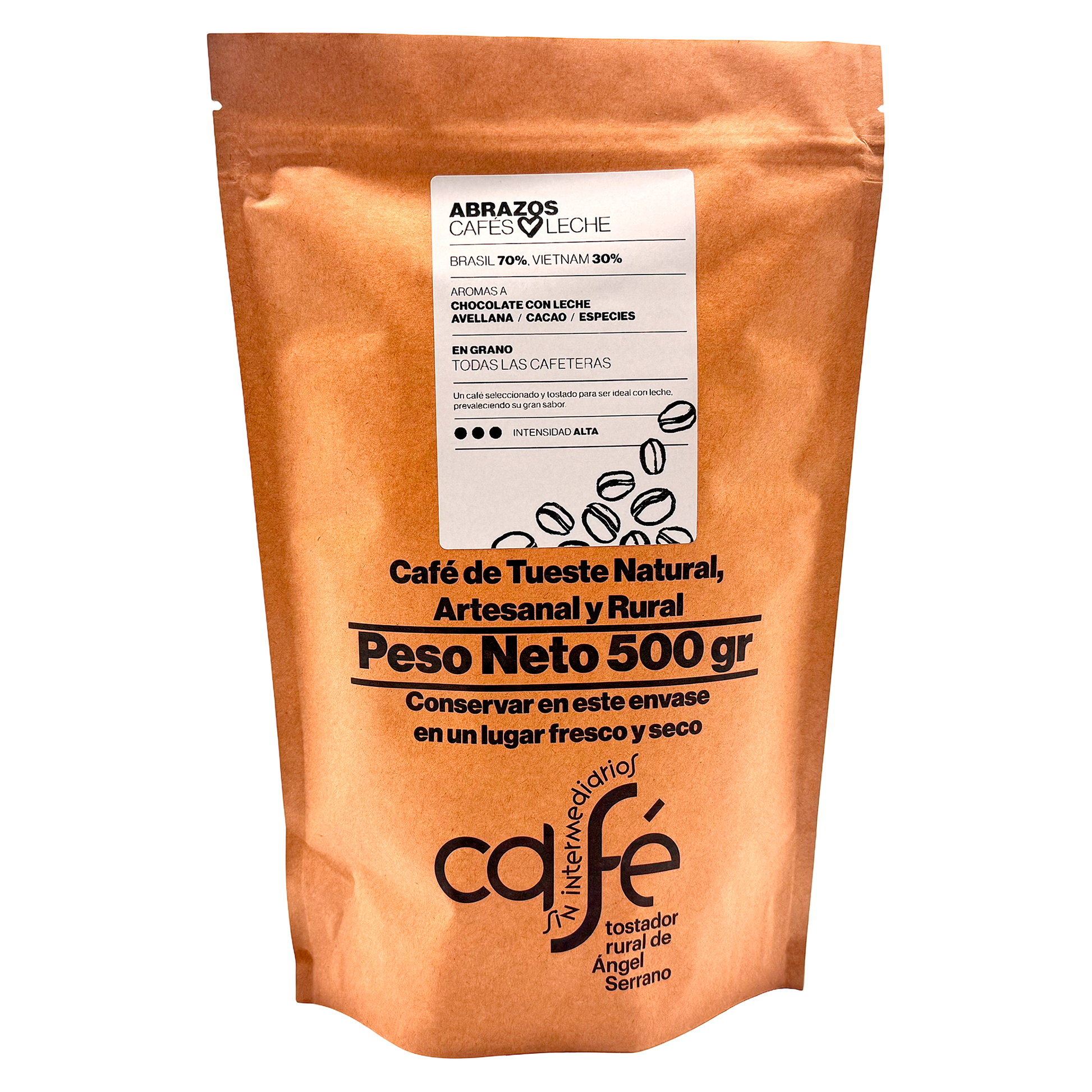 Cafe Sin Intermediarios Café Brasil Abrazos En Grano 500 G_0