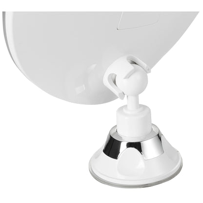 Espejo De Maquillaje Y Afeitado Con Led, Espejo De Pared Con Aumento 5x, Rotación 360°, Ventosa Adler Ad2168, Acero Inoxidable_5