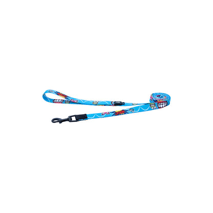 Correa Para Perro, Modelo Fusion De Rogz, Estampado Comic Azul. Talla Xl (39-64kg)_1