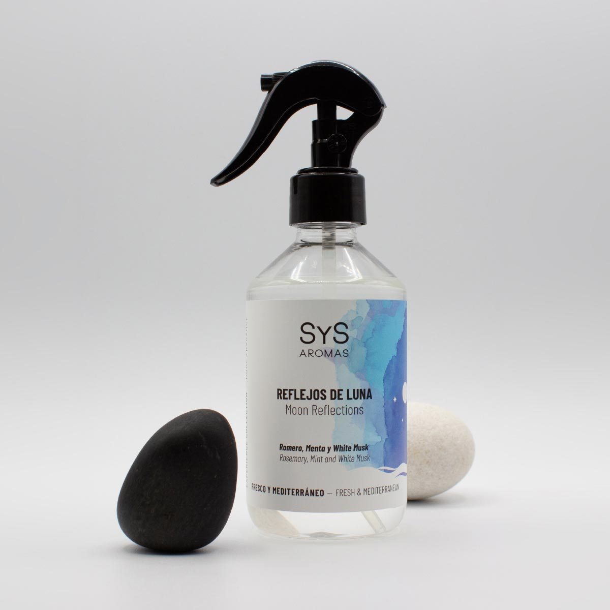 Ambientador Pulverizador Reflejos de Luna Experience SYS Aromas 300 ml | Romero, Menta y White Musk | Revitalizante_1