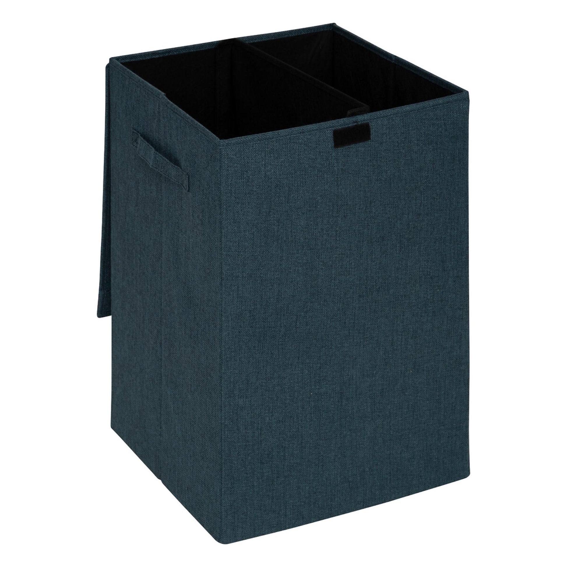 Cesta De Ropa Colors 74l Mdf Y Poliéster Azul Petróleo_1