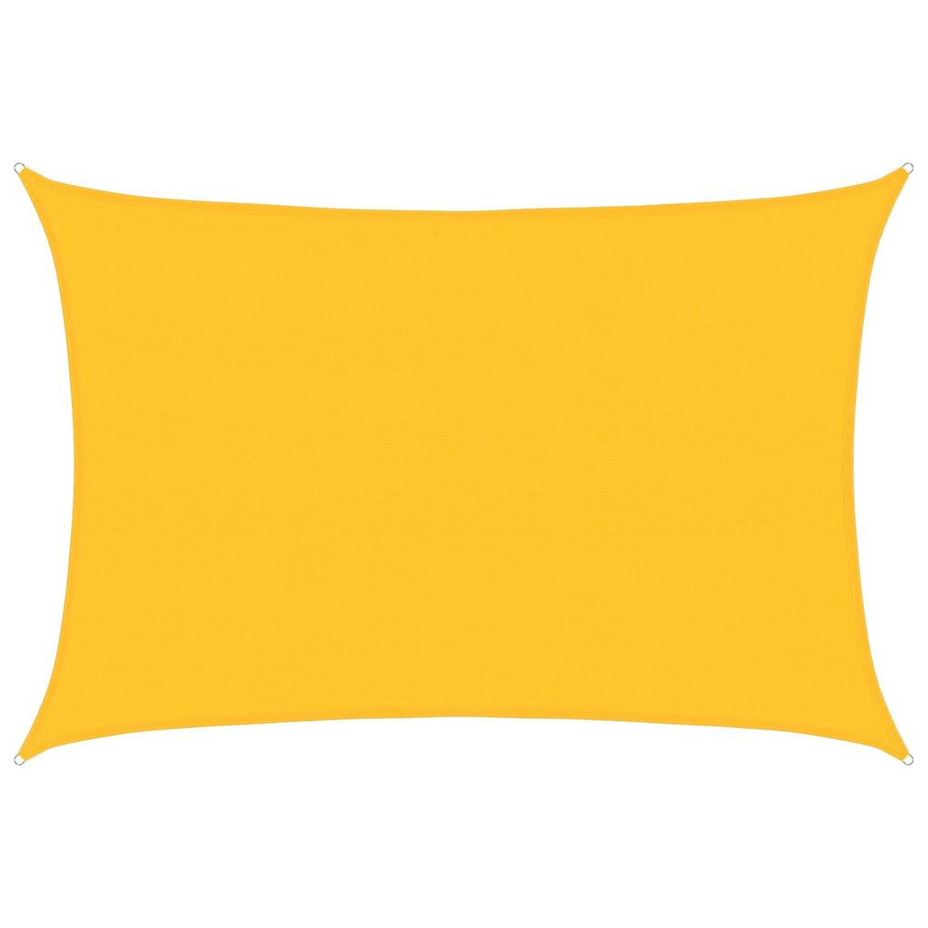 Vidaxl Toldo De Vela Rectangular Hdpe Amarillo 160 G/m² 5x7 M_0