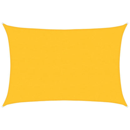 Vidaxl Toldo De Vela Rectangular Hdpe Amarillo 160 G/m² 5x7 M_0