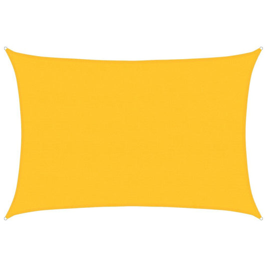 Vidaxl Toldo De Vela Rectangular Hdpe Amarillo 160 G/m² 5x7 M_0