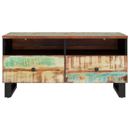 Mesa De Centro Madera Reciclada Y Contrachapada 80x54x40 Cm_2