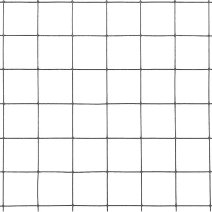Alambrada De Gallinero Acero Revestimiento Pvc Gris 25x1 M / Vetonek_0