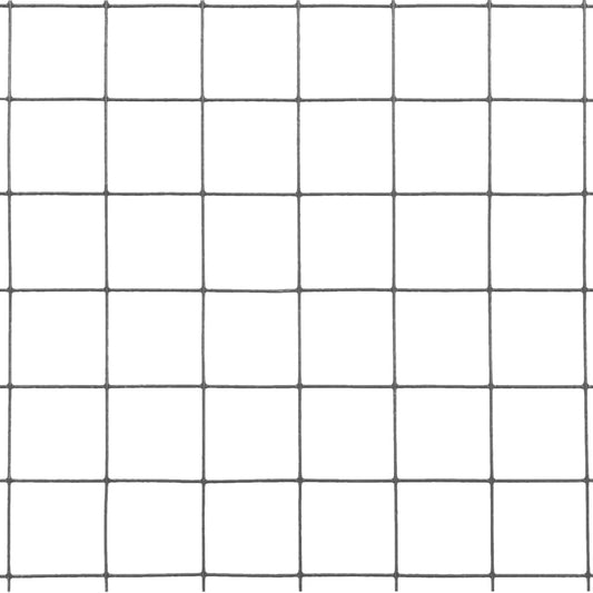 Alambrada De Gallinero Acero Revestimiento Pvc Gris 25x1 M / Vetonek_0