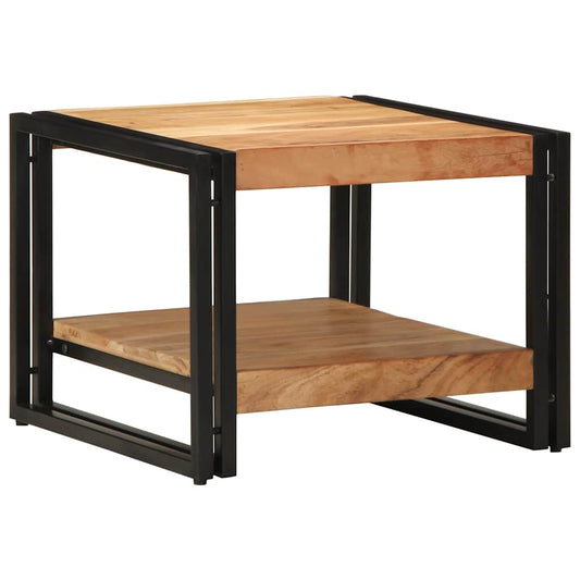 Mesa De Centro Madera Maciza De Acacia 50x50x38 Cm_0