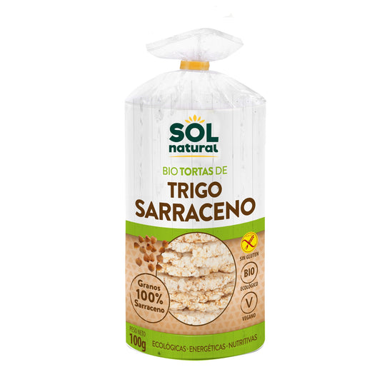 Tortitas de trigo sarraceno bio sin gluten Sol Natural 100 g
