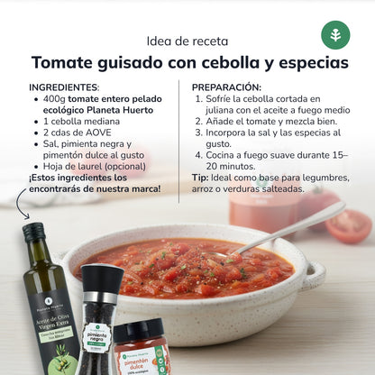 Tomate Entero Pelado ECO Planeta Huerto 660 g