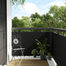 Toldo Para Balcón Ratán Sintético Negro 1000x80 Cm / Vetonek