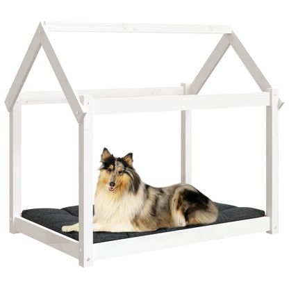 Vidaxl Cama Para Perros Madera Maciza De Pino Blanco 101x70x90 Cm_3