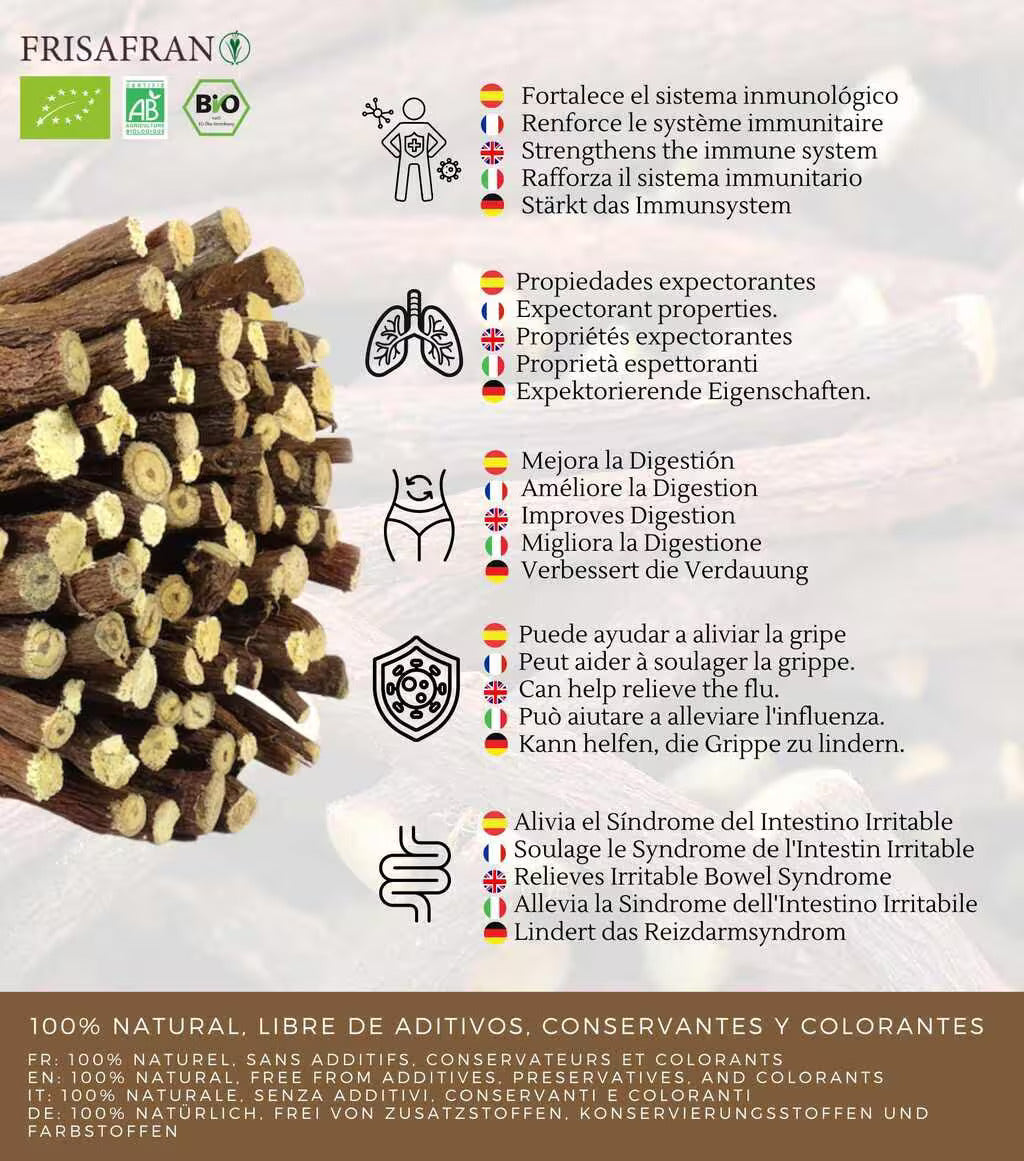 Regaliz De Palo Ecológico Seco - Sabor Y Calidad | Frisafran 100 G_3