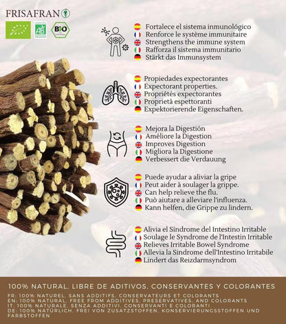 Regaliz De Palo Ecológico Seco - Sabor Y Calidad | Frisafran 100 G_3