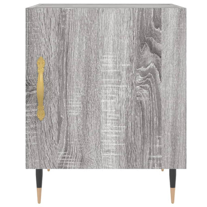 Mesita De Noche Madera De Ingeniería Gris Sonoma 40x40x50 Cm_2