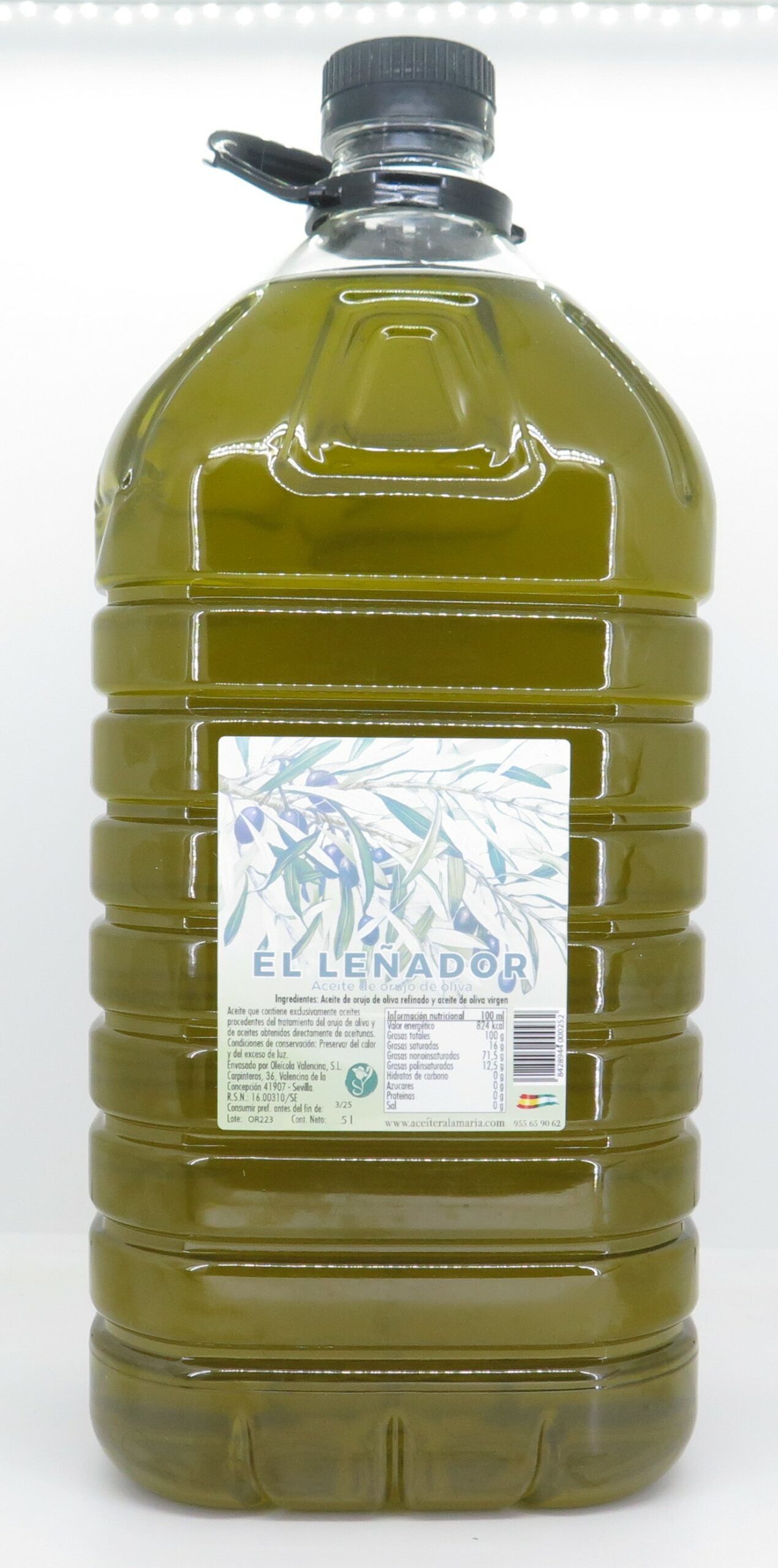 Leñador Orujo De Oliva 5 L Pet