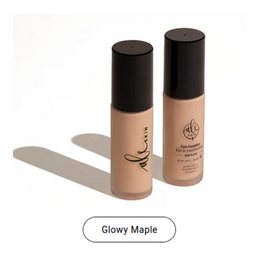 Base De Maquillaje Todo Tipo De Pieles. 100% Natural Y Vegana. Color Beige Medio para pieles medias. Tono Glowy Maple_0